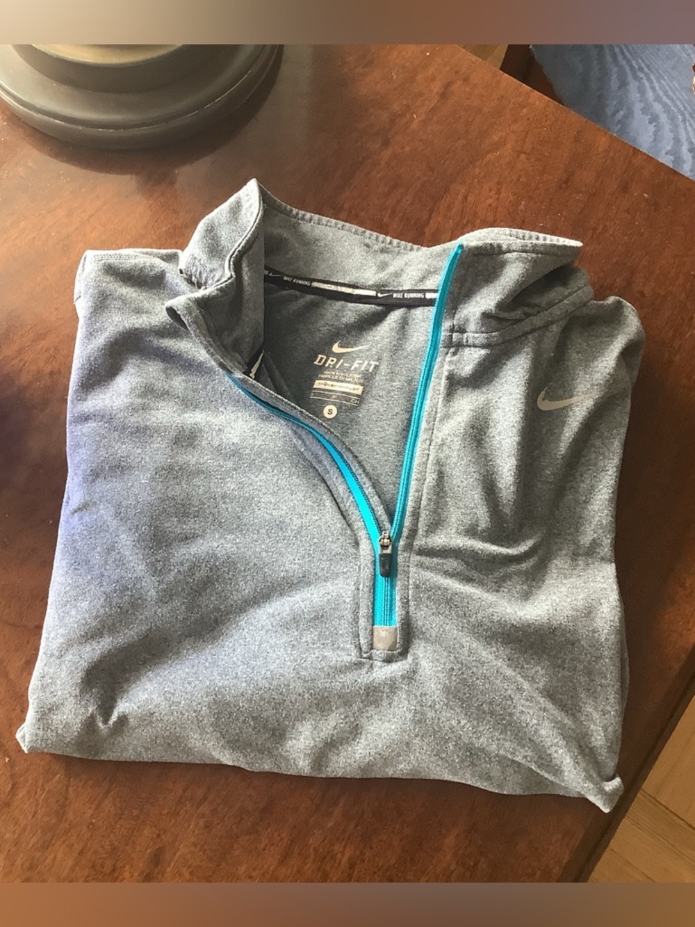 Nike Dri-Fit Slate/Gray 1/4 Zip Long Sleeve Pullover Men’s Small